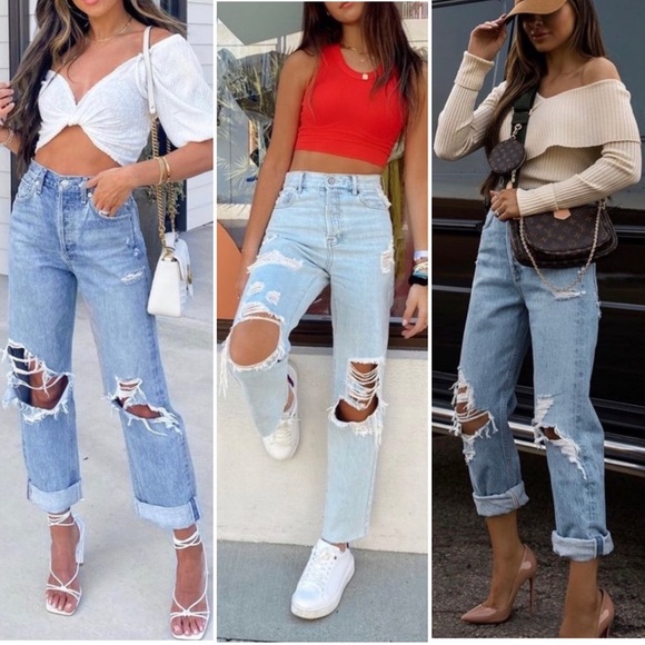 AGOLDE 90's Mid Rise Loose Jeans in Major Size 26 Light Wash Distressed Rigid - Picture 4 of 16